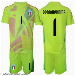 Italia Gianluigi Donnarumma #1 Portiere Prima Maglia Bambino Europei 2024 Manica Corta (+ Pantaloni corti)